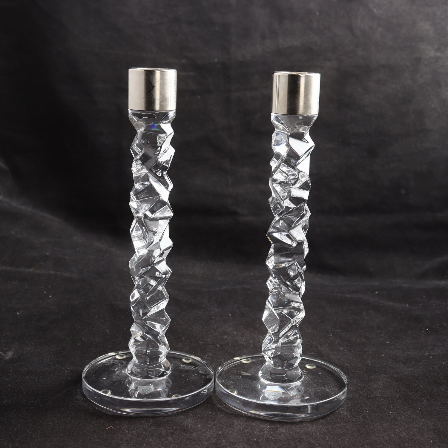 Ljusstakar, Orrefors, Glas & metall, carat,
