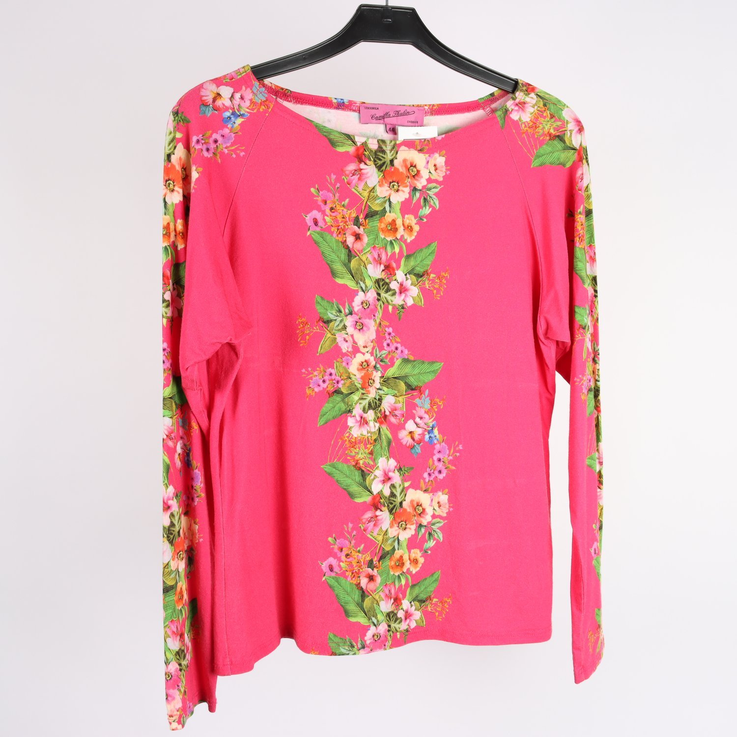 Tröja, Camilla Thulin, blommig, rosa, stl. 44