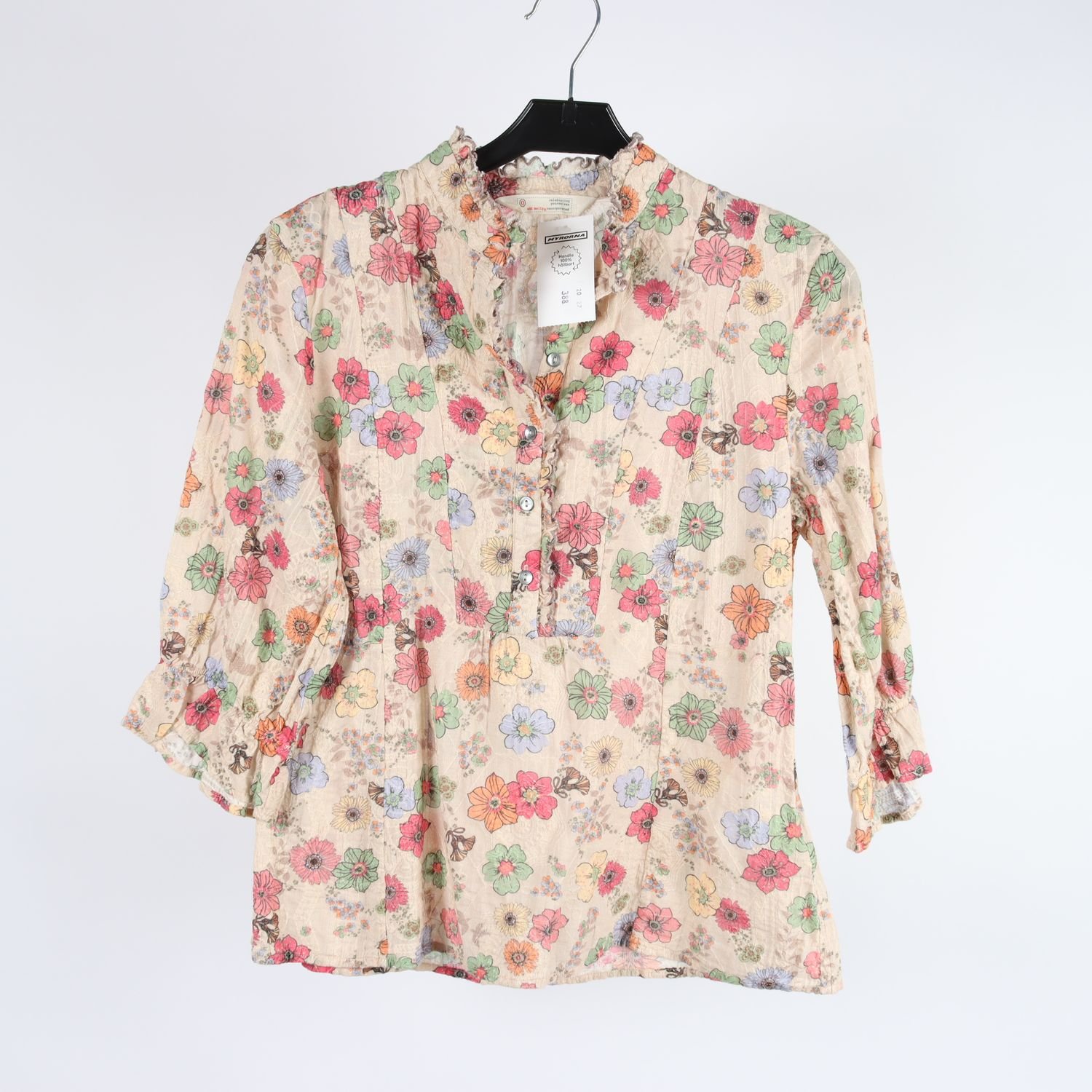 Blus, Odd Molly, blommig, beige, stl. XS