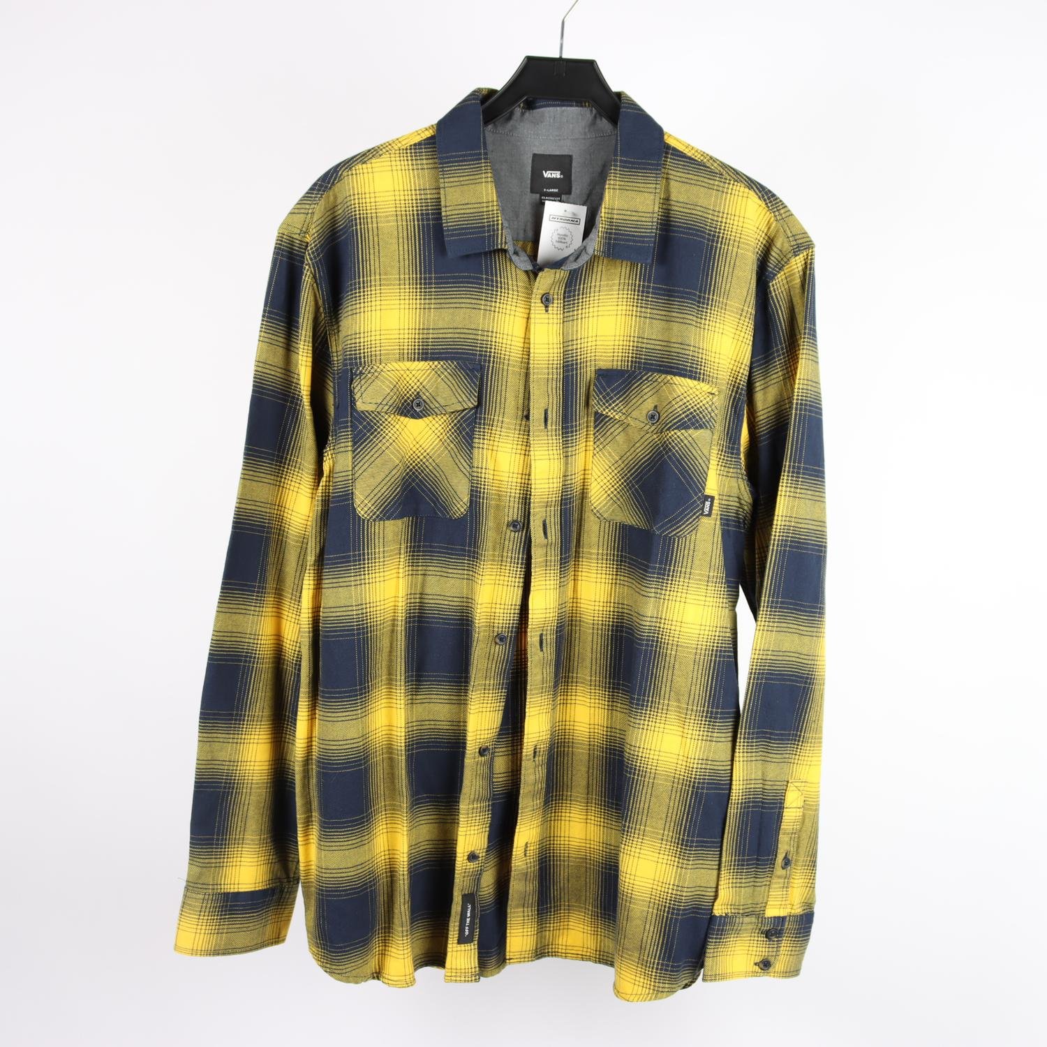 Skjorta, Vans, gul, blå, stl. XL