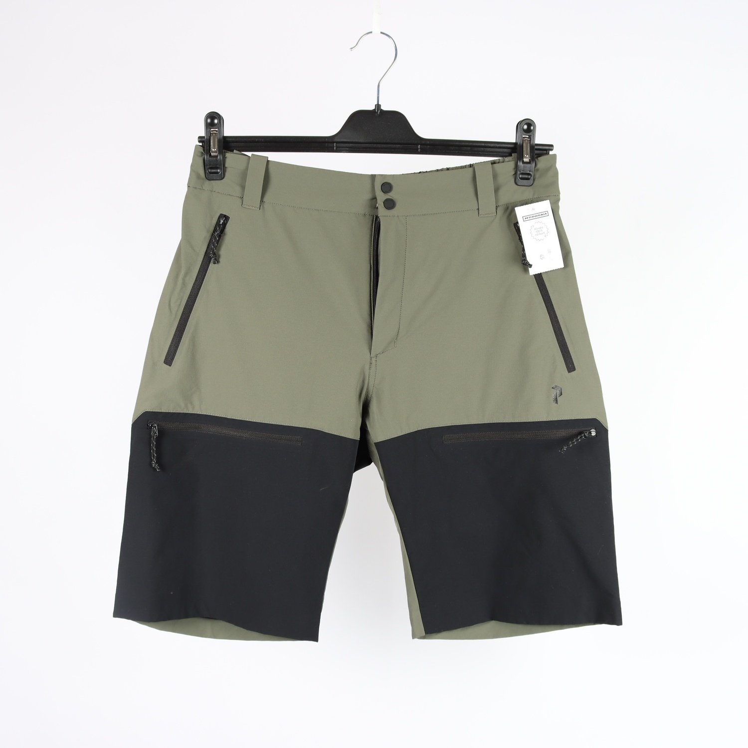 Shorts, grön, svart, stl. M