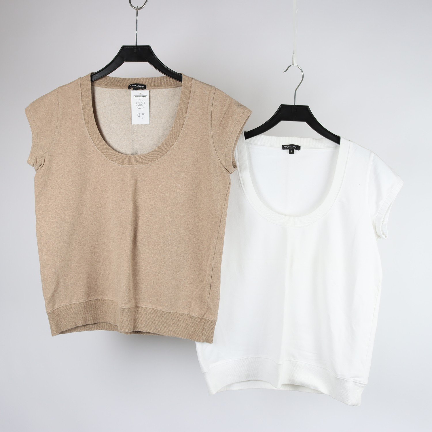 Tröja, Twilfit, 2-pack, beige, vit, stl. L