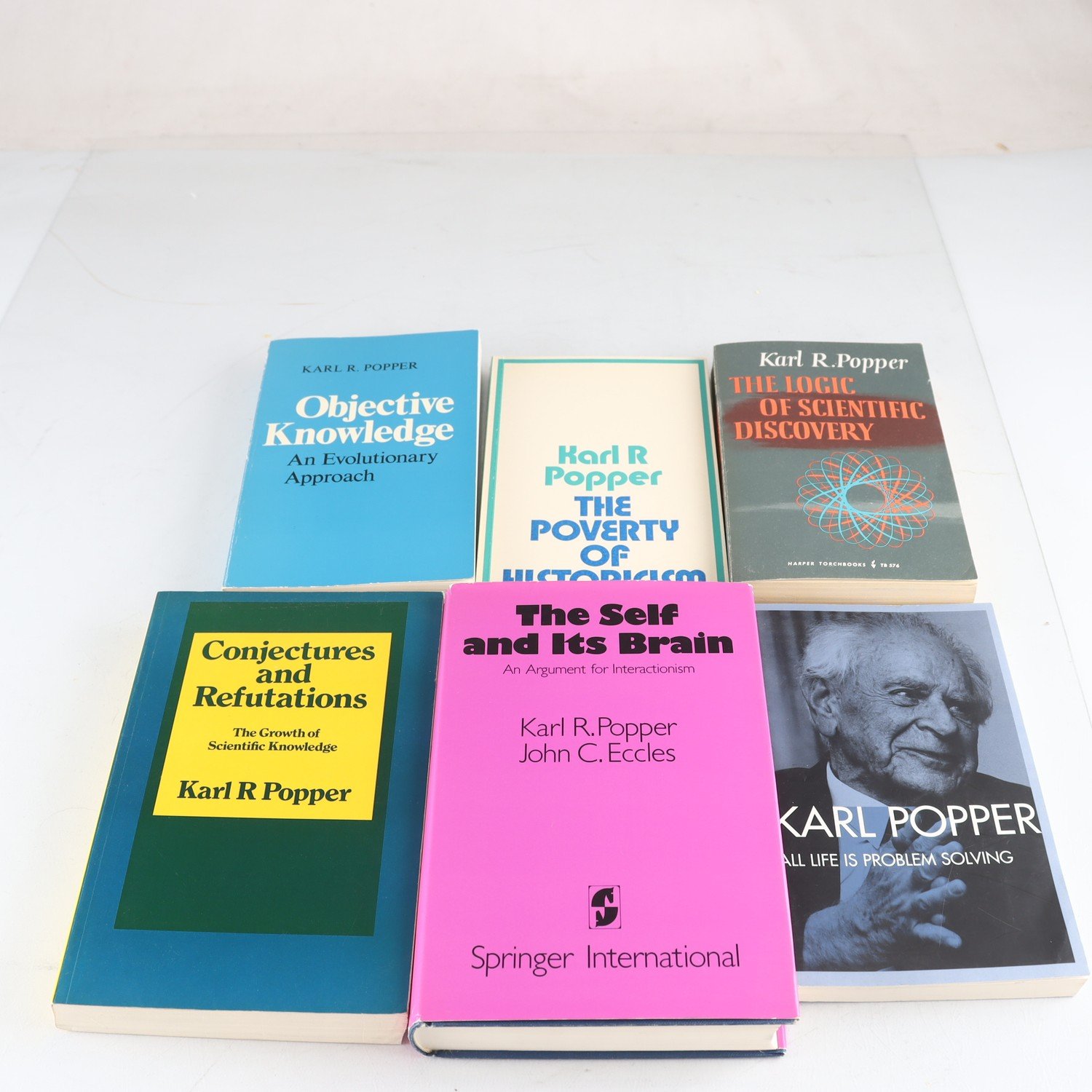 Karl Popper, bokpaket med 6 volymer
