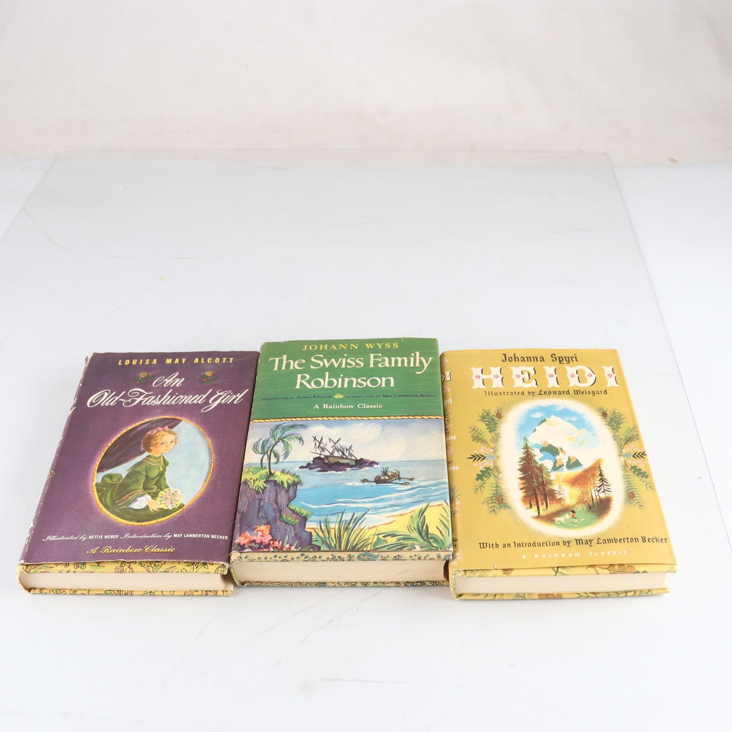 Rainbow Classics, 3 vol: Louisa May Alcott m.m., 1940-tal
