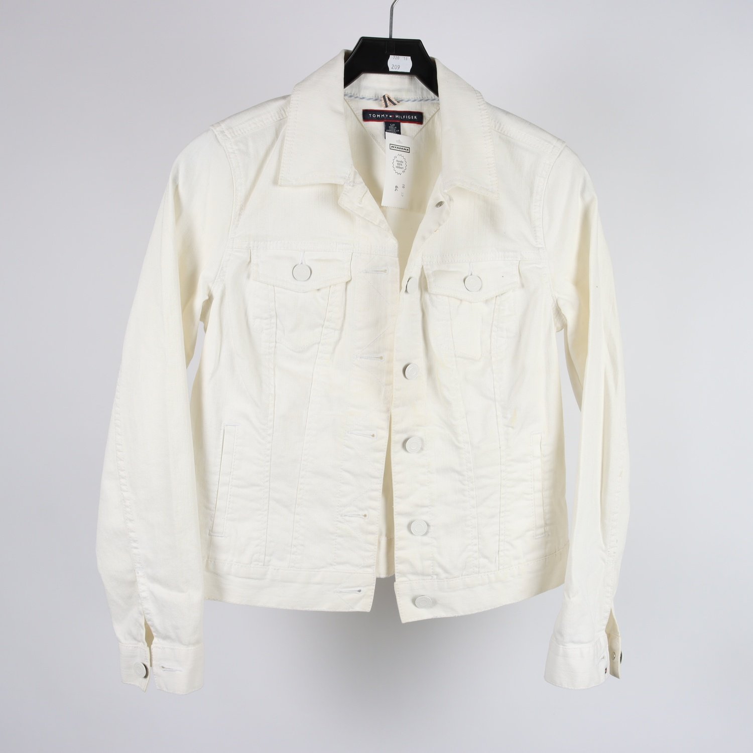 Jeansjacka, Tommy Hilfiger, vit, stl. S