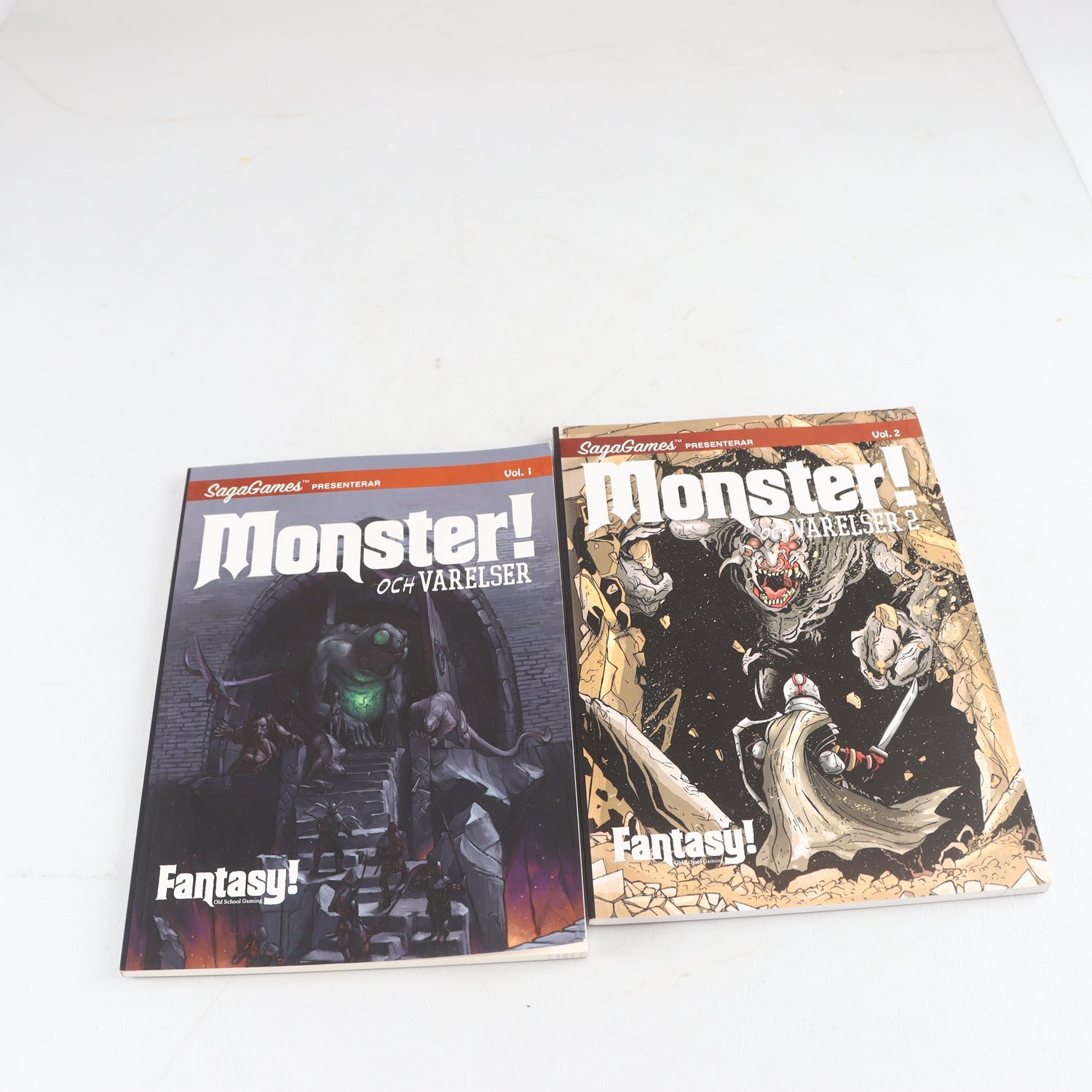 Saga Games, Monster! och Varelser, instruktionsböcker, vol 1-2