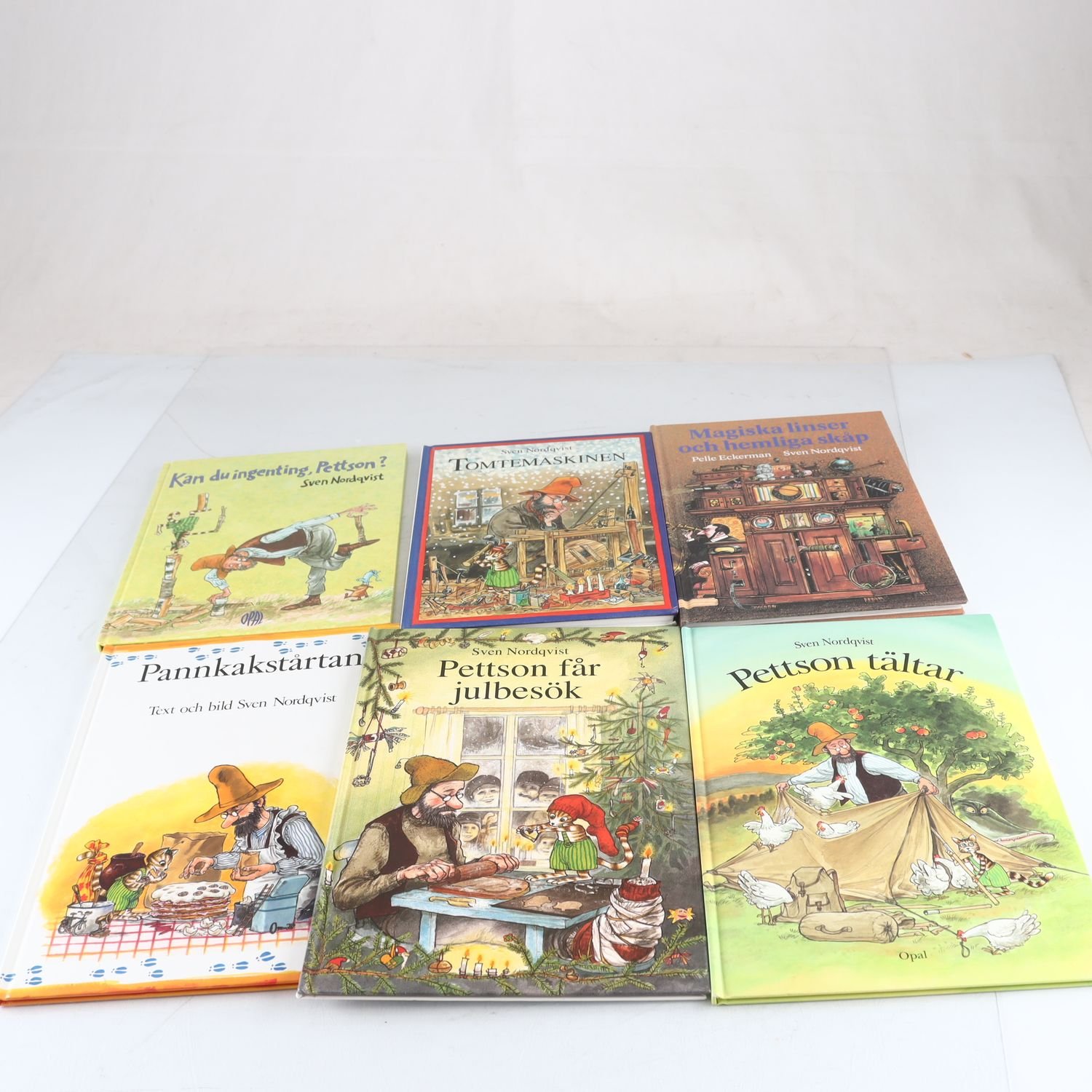 Sven Nordqvist, bokpaket med 6 volymer, bl a Pettson & Findus