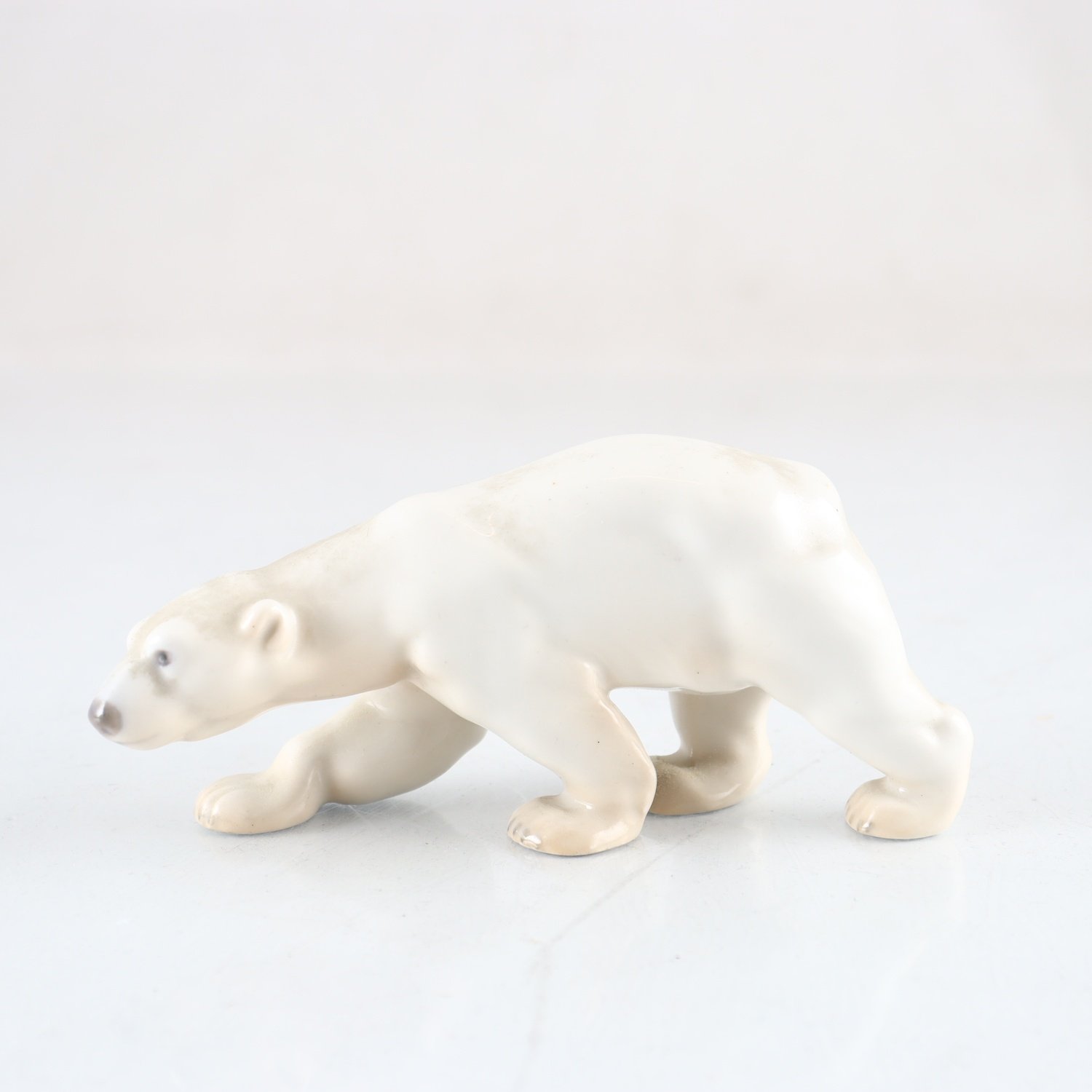 Figurin, porslin, isbjörn, Bing & Gröndal, Danmark