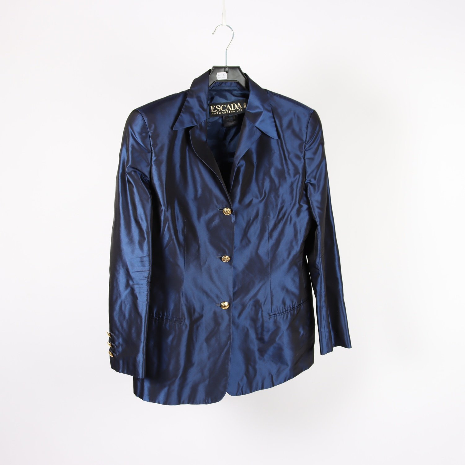 Kavaj, Escada, Margaretha Ley, 100% siden, vintage, stl. 42