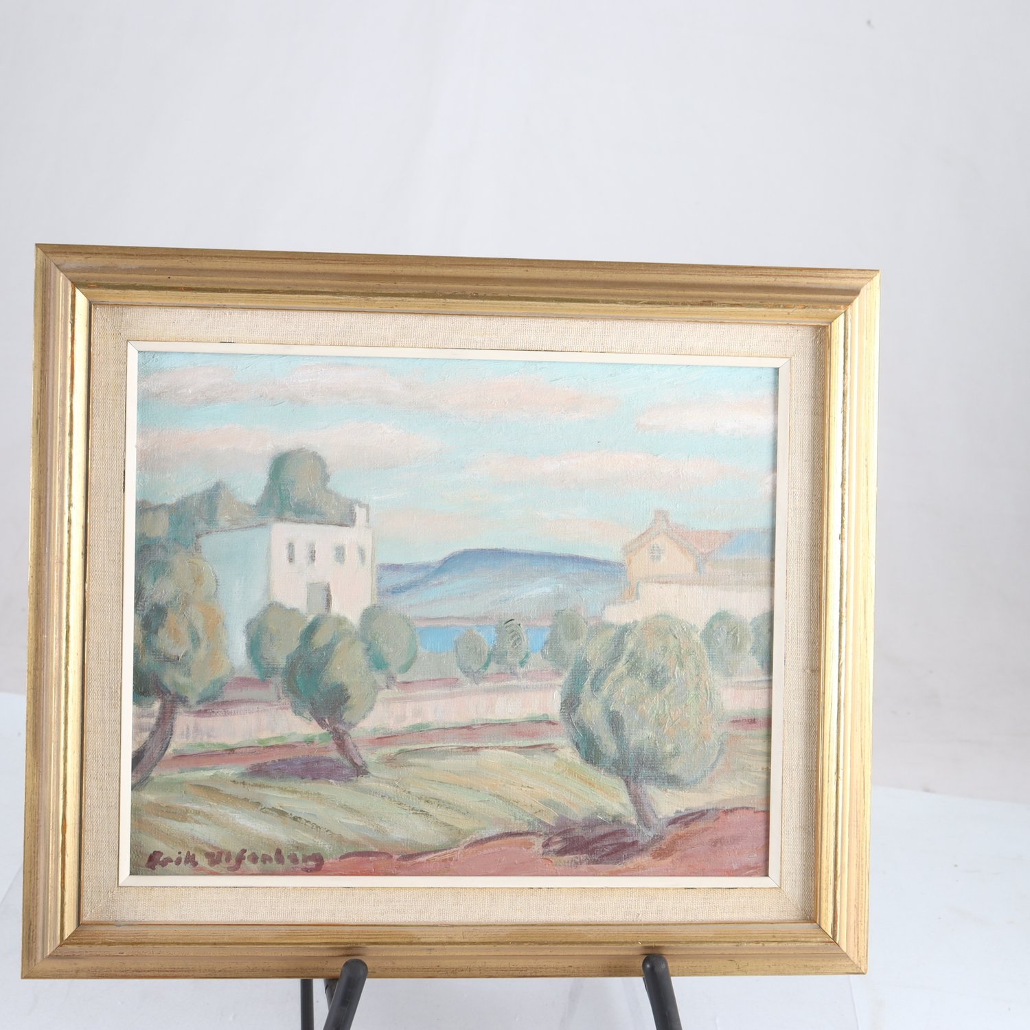 Olja på pannå, Erik Ulfenberg, (1896-1975), signerad. Samfraktas ej.