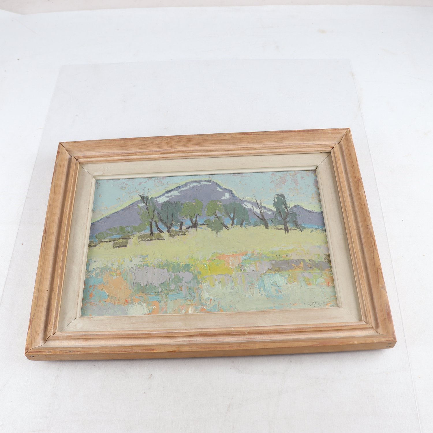 Olja på pannå, Ingegerd Gothe, (1912-1988), 1951. Samfraktas ej.