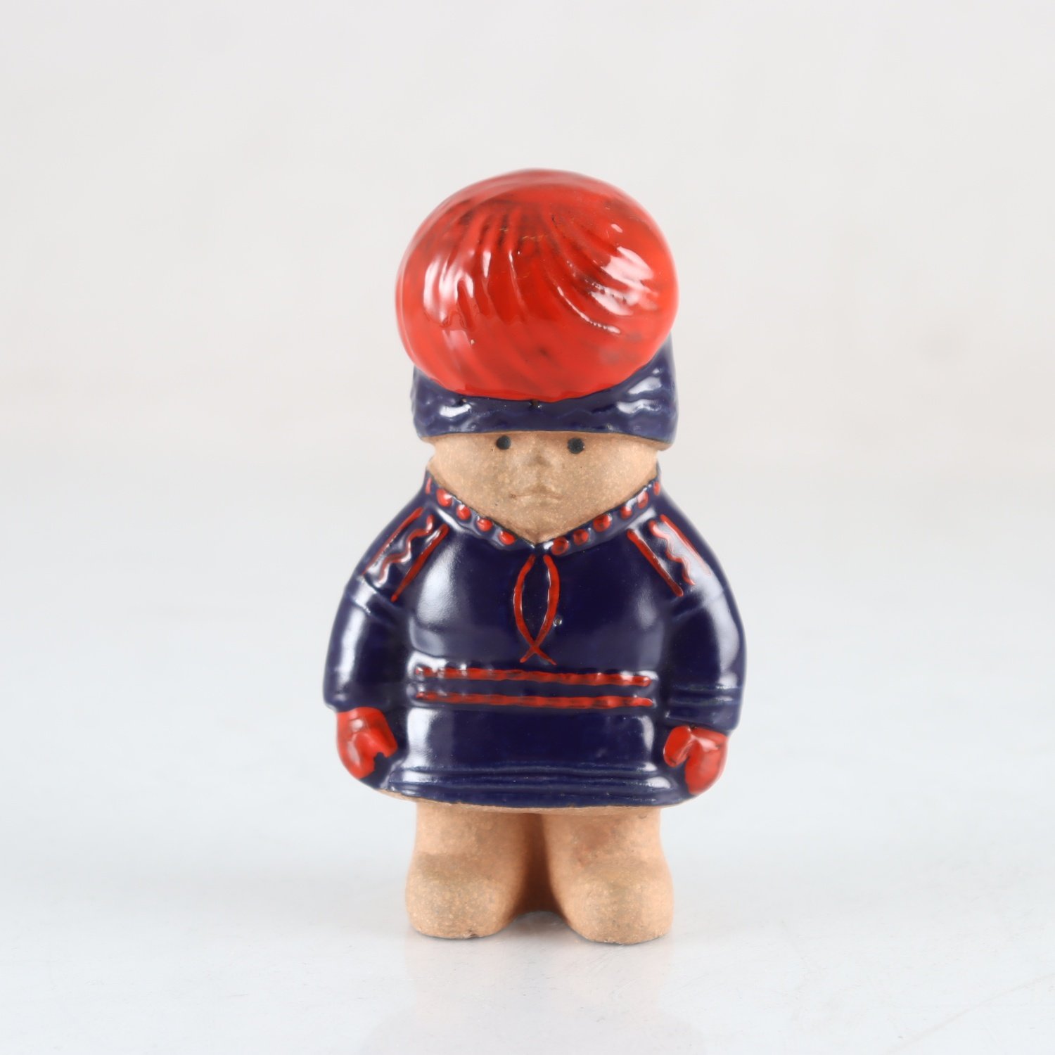 Figurin, stengods, Nils, Lisa Larson, Gustavsberg