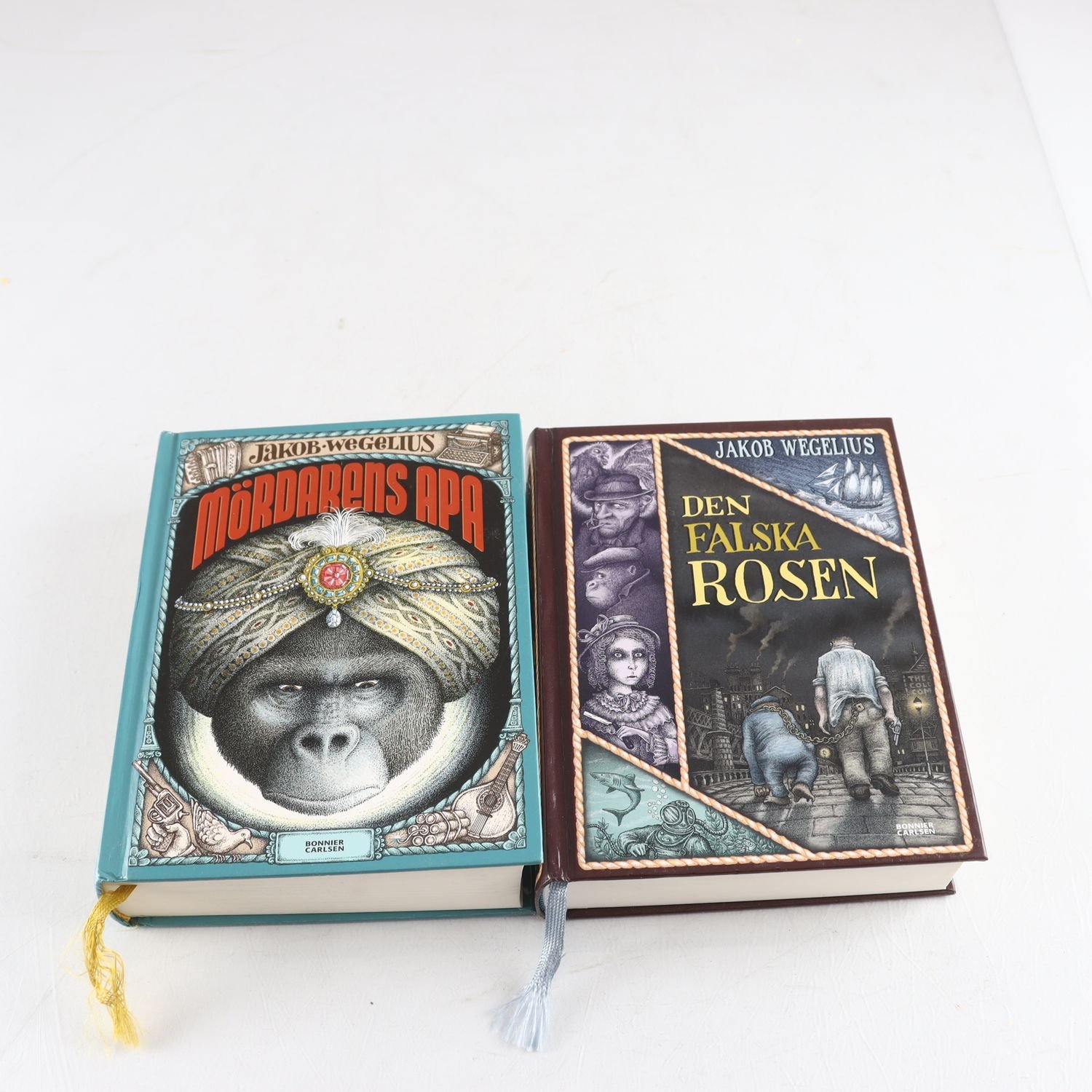 Bokpaket, Jakob Wegelius, Den falska rosen & Mördarens apa