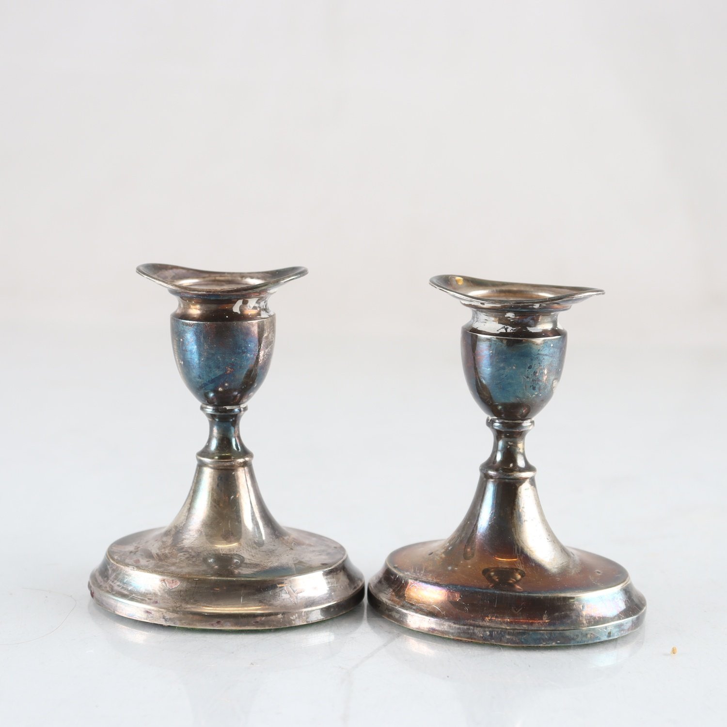 Paret ljusstakar, silver, 830S