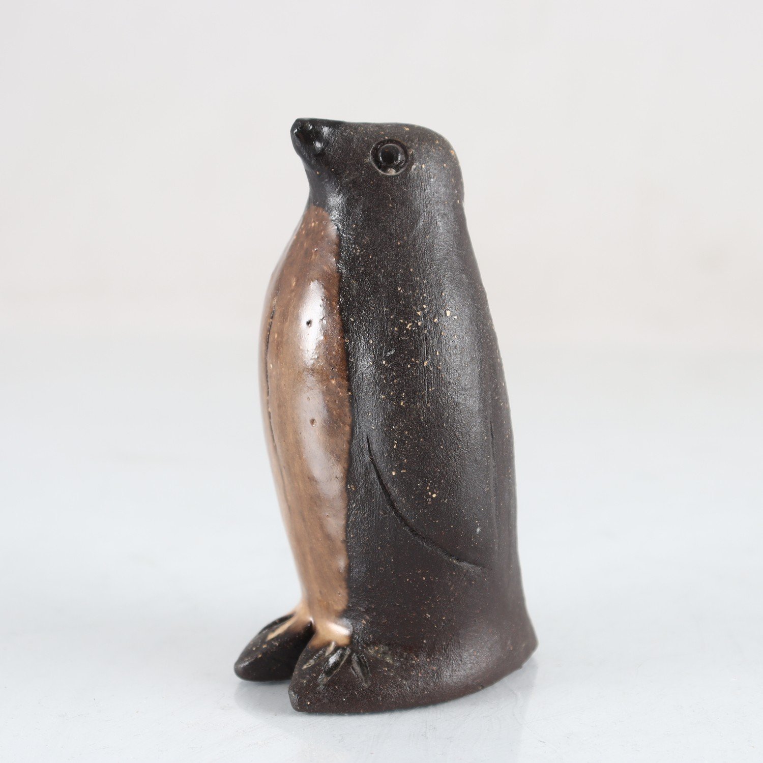 Figurin, keramik, pingvin, Bengt Wall