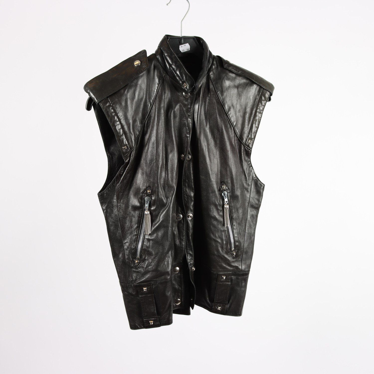 Skinnväst, Claude Montana, svart. stl. 36