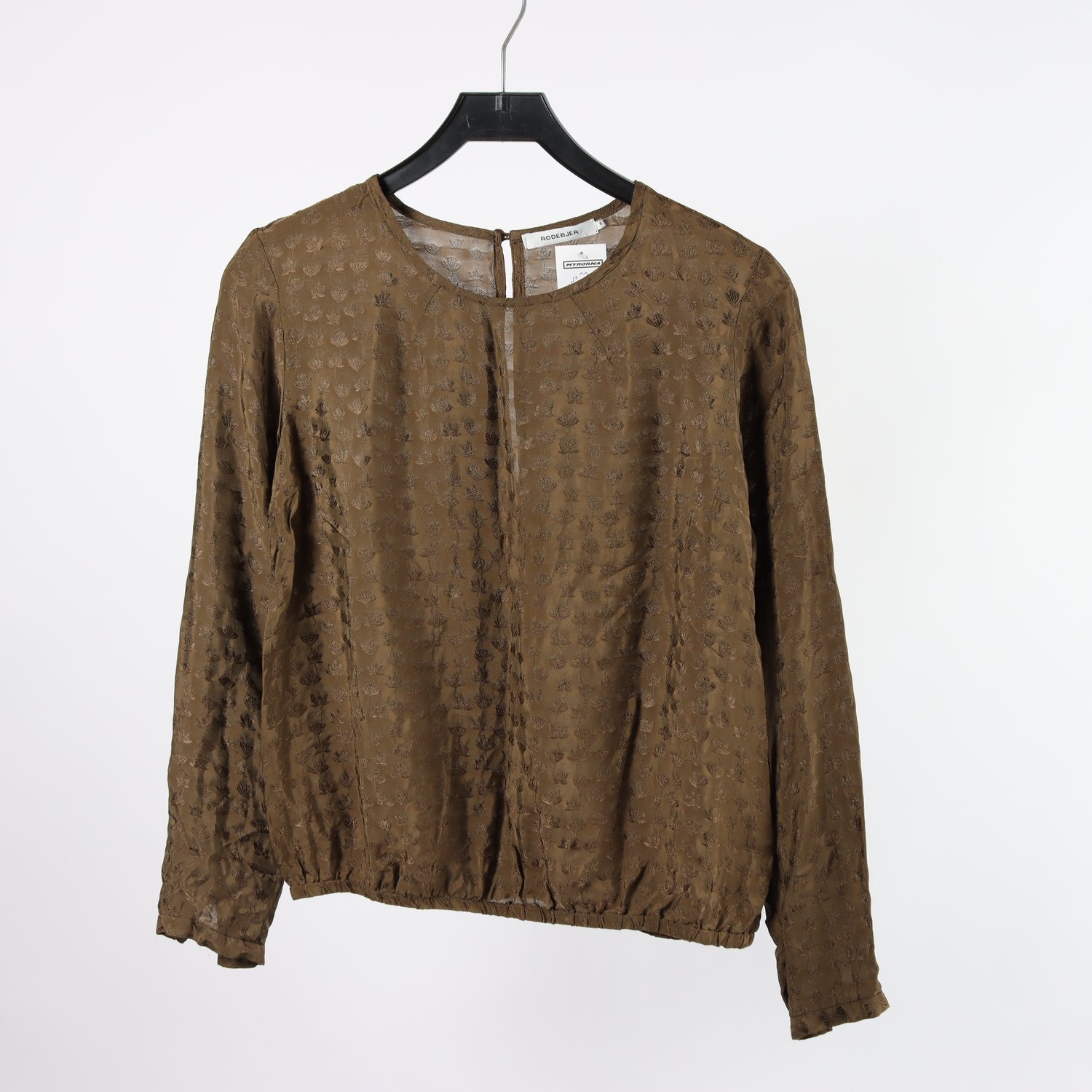 Blus, Rodebjer, brun, stl. M