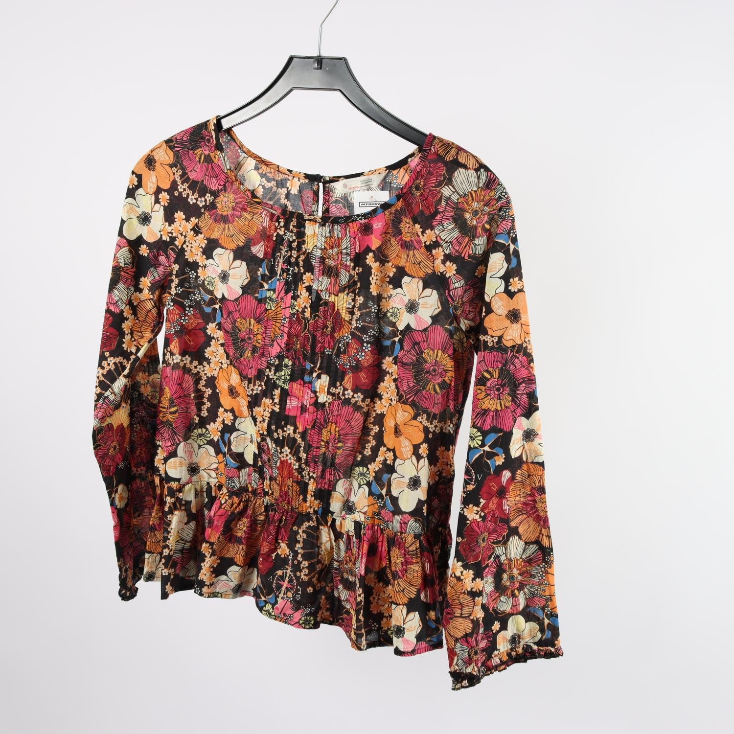 Blus, Odd Molly, blommig, stl. 0 (XS)