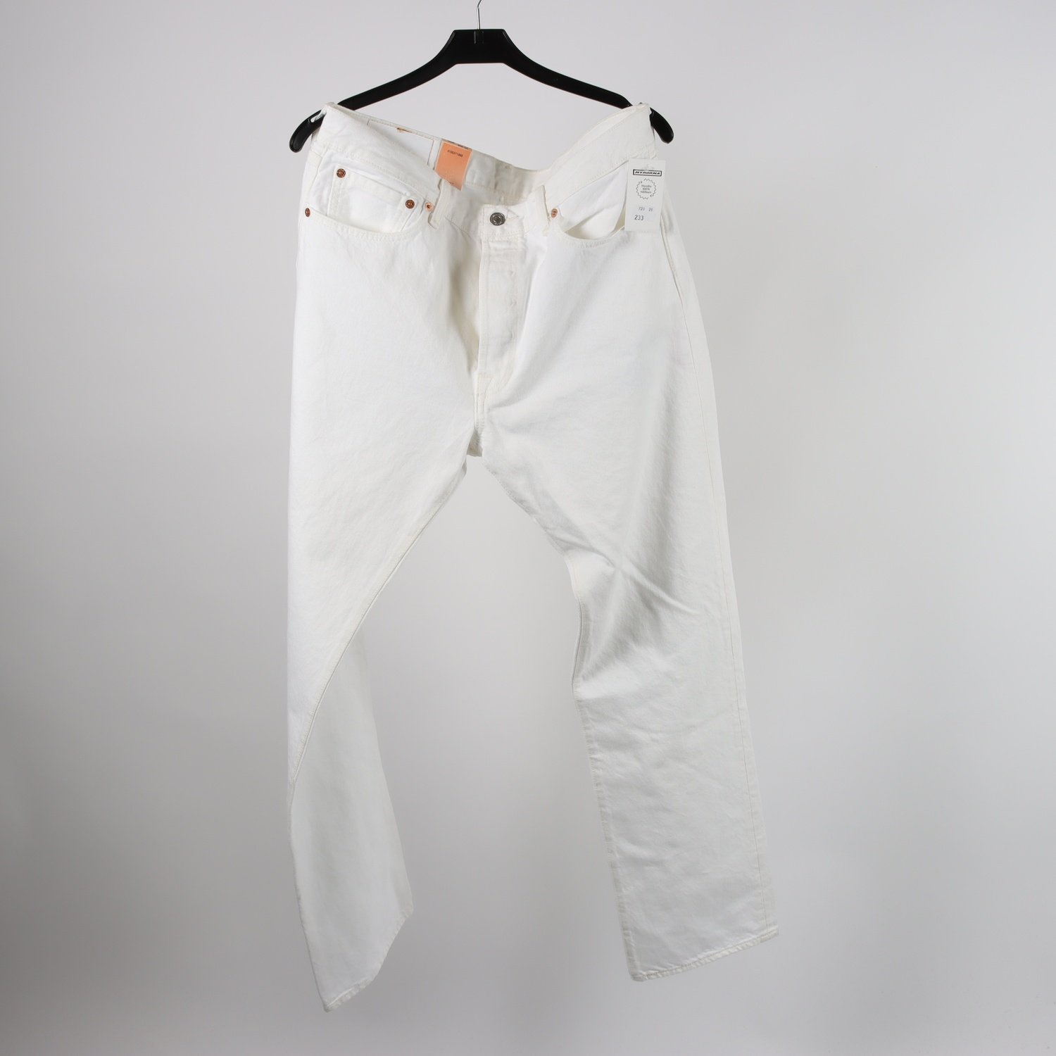 Jeans, Levis 501, vit, stl. W34 L32