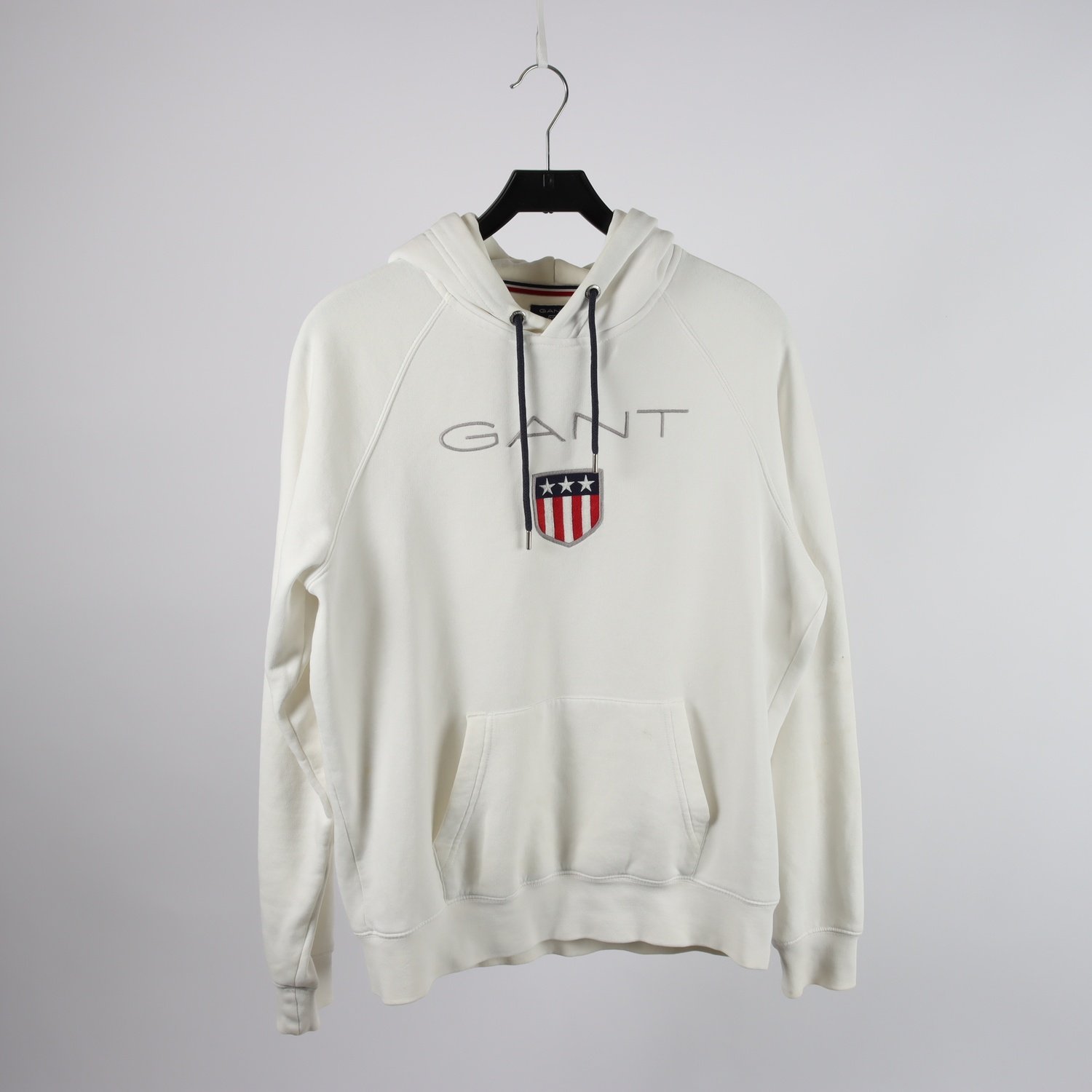 Hoodie, Gant, vit, stl. L