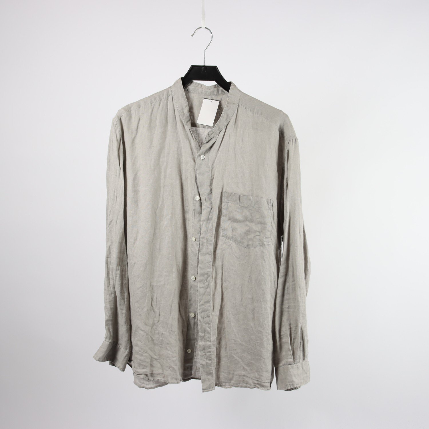 Skjorta, Muji, grå, lin, stl. XL