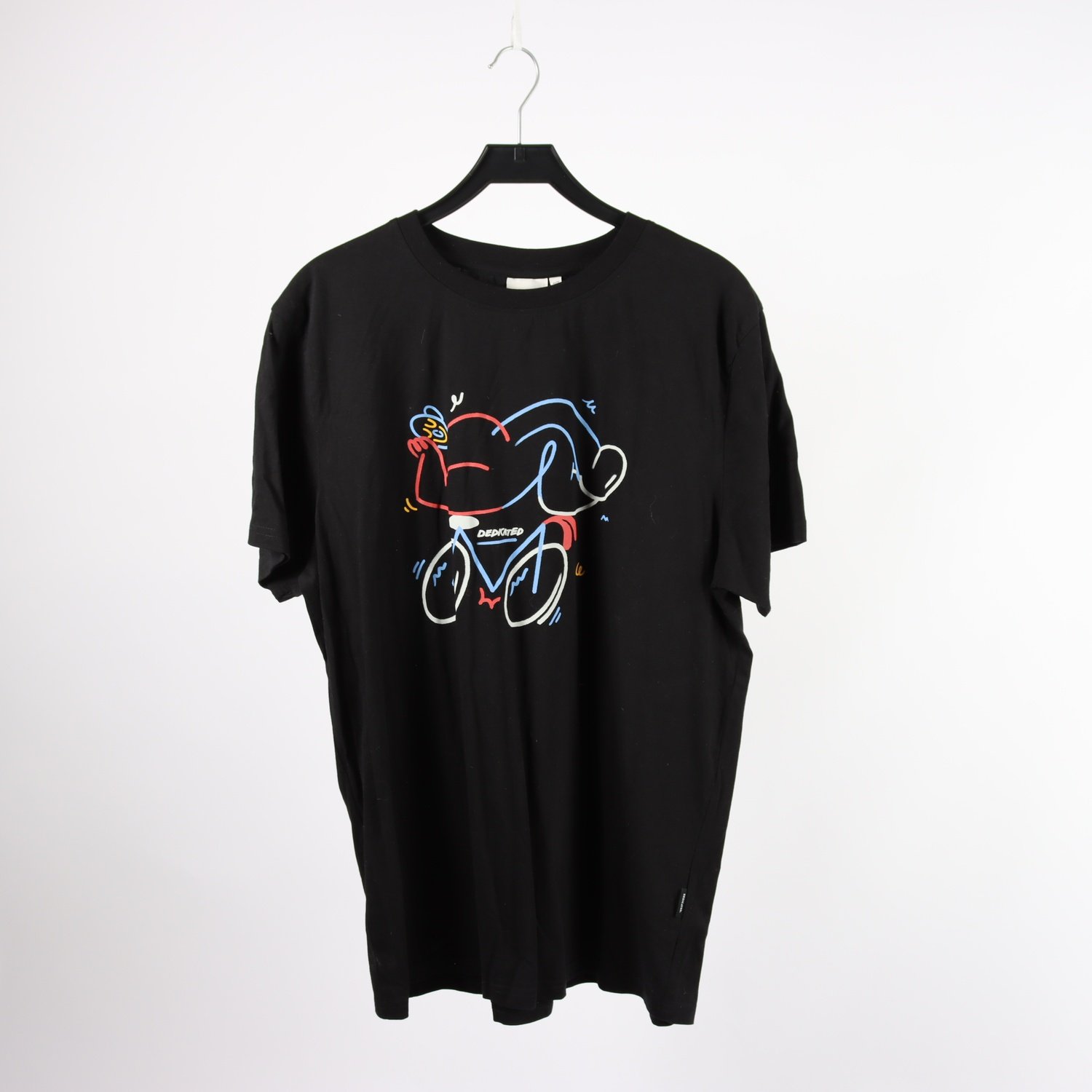 T-shirt, Dedicated, mönstrad, svart, stl. XL