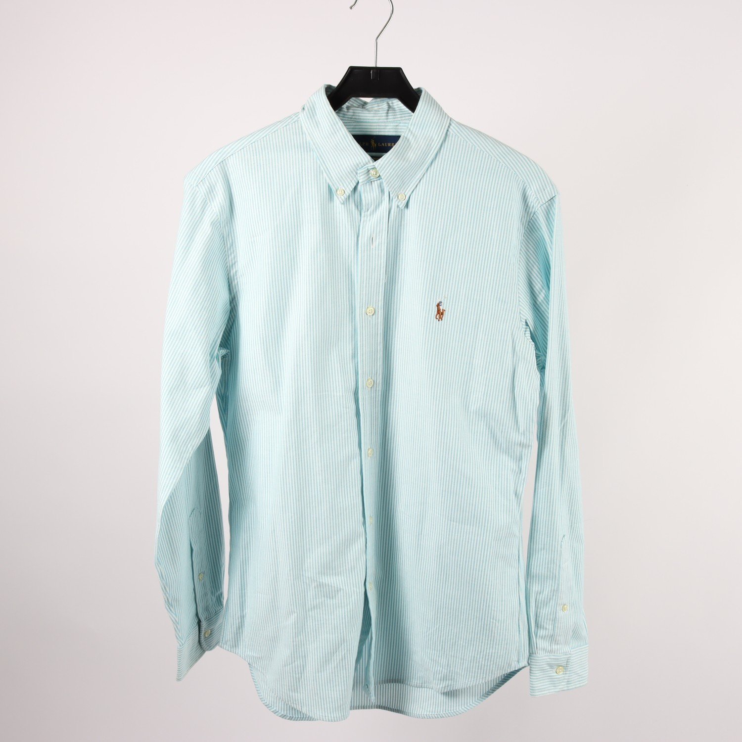 Skjorta, Ralph Lauren, blå, vit, randig, stl. M