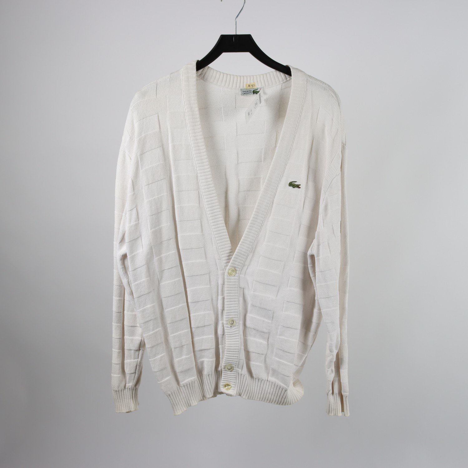 Kofta, Lacoste, vit, stl. 4 (XL?)