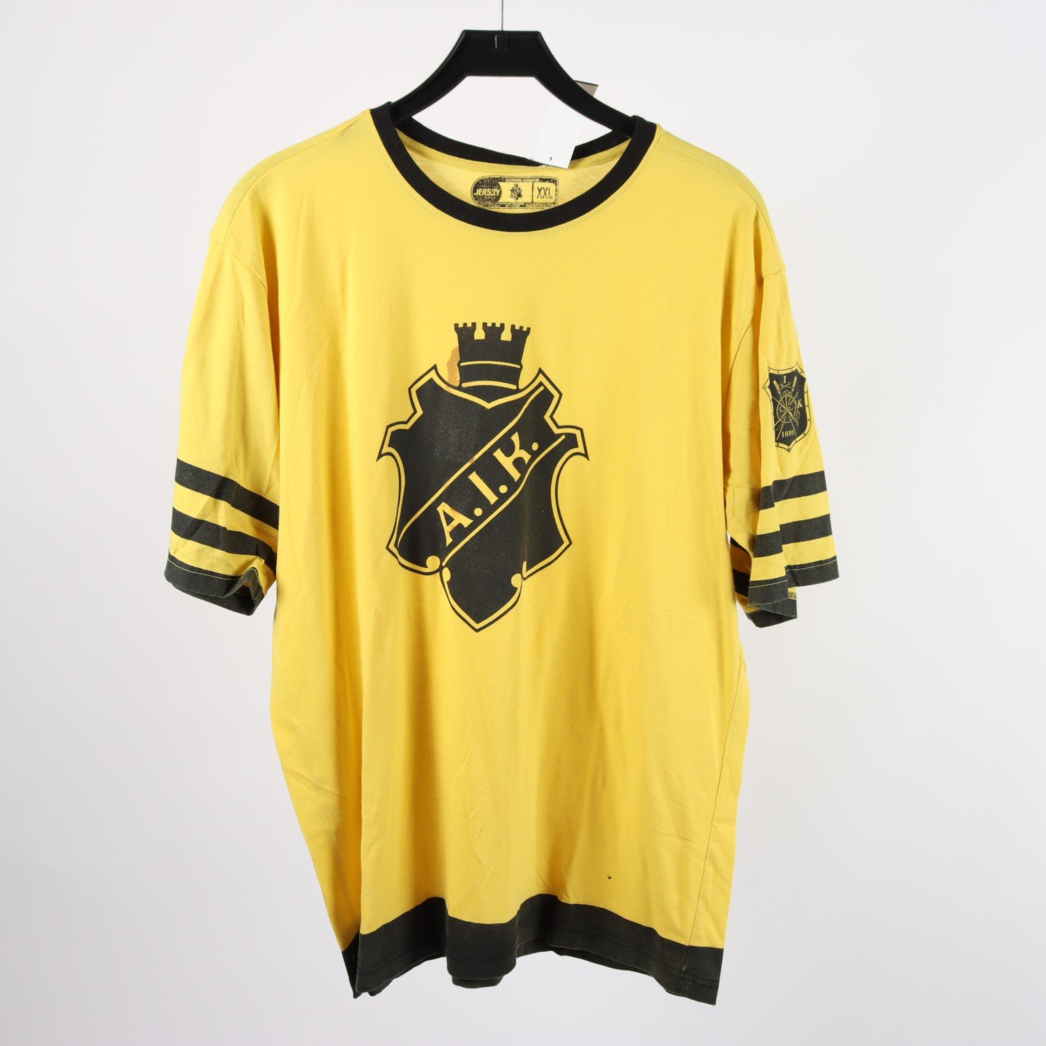 T-shirt, AIK , svart, gul, stl. XXL