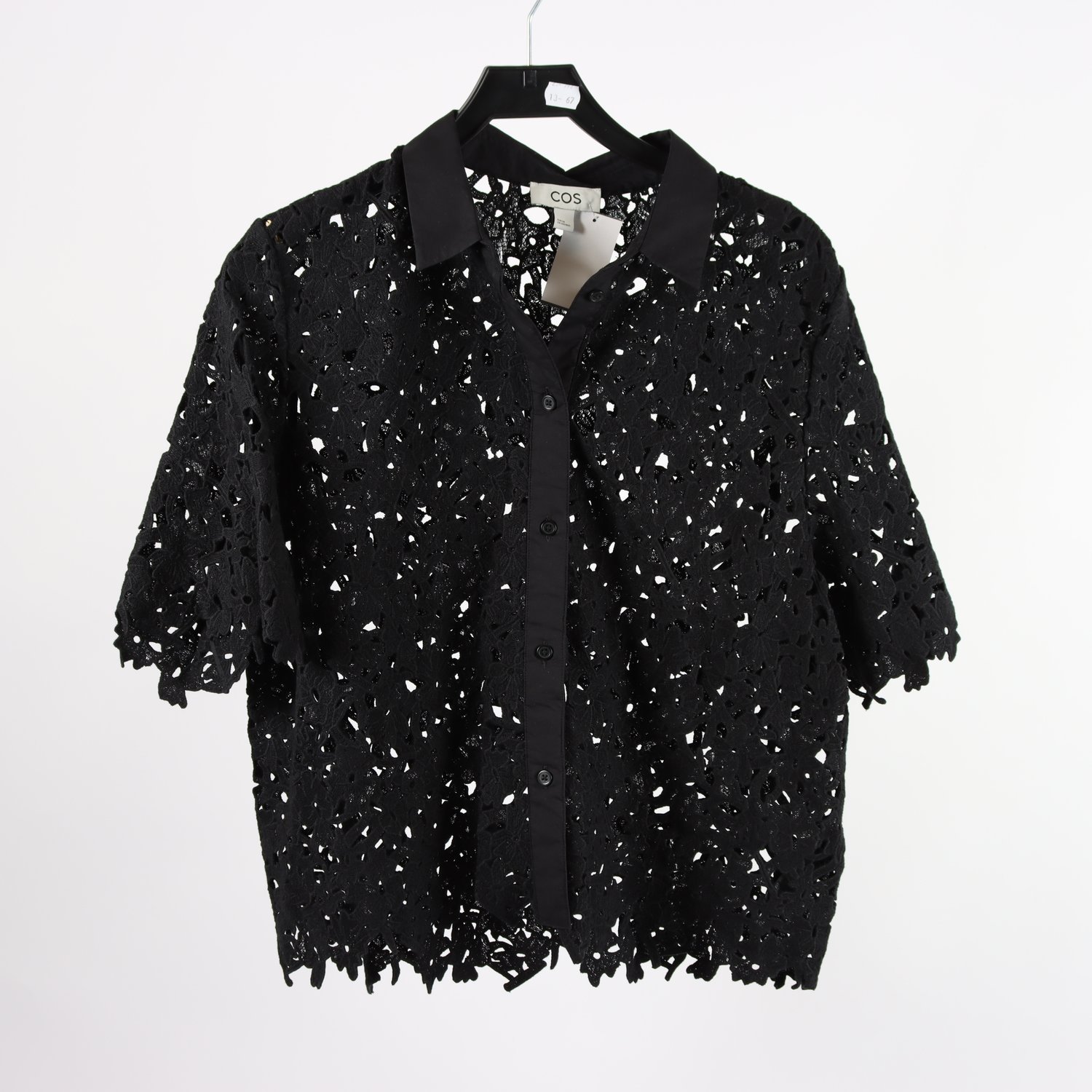 Blus, COS, svart, stl. 38
