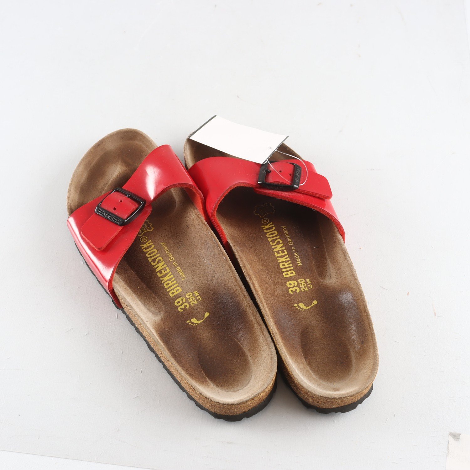 Sandaler, Birkenstock, röd, stl. 39
