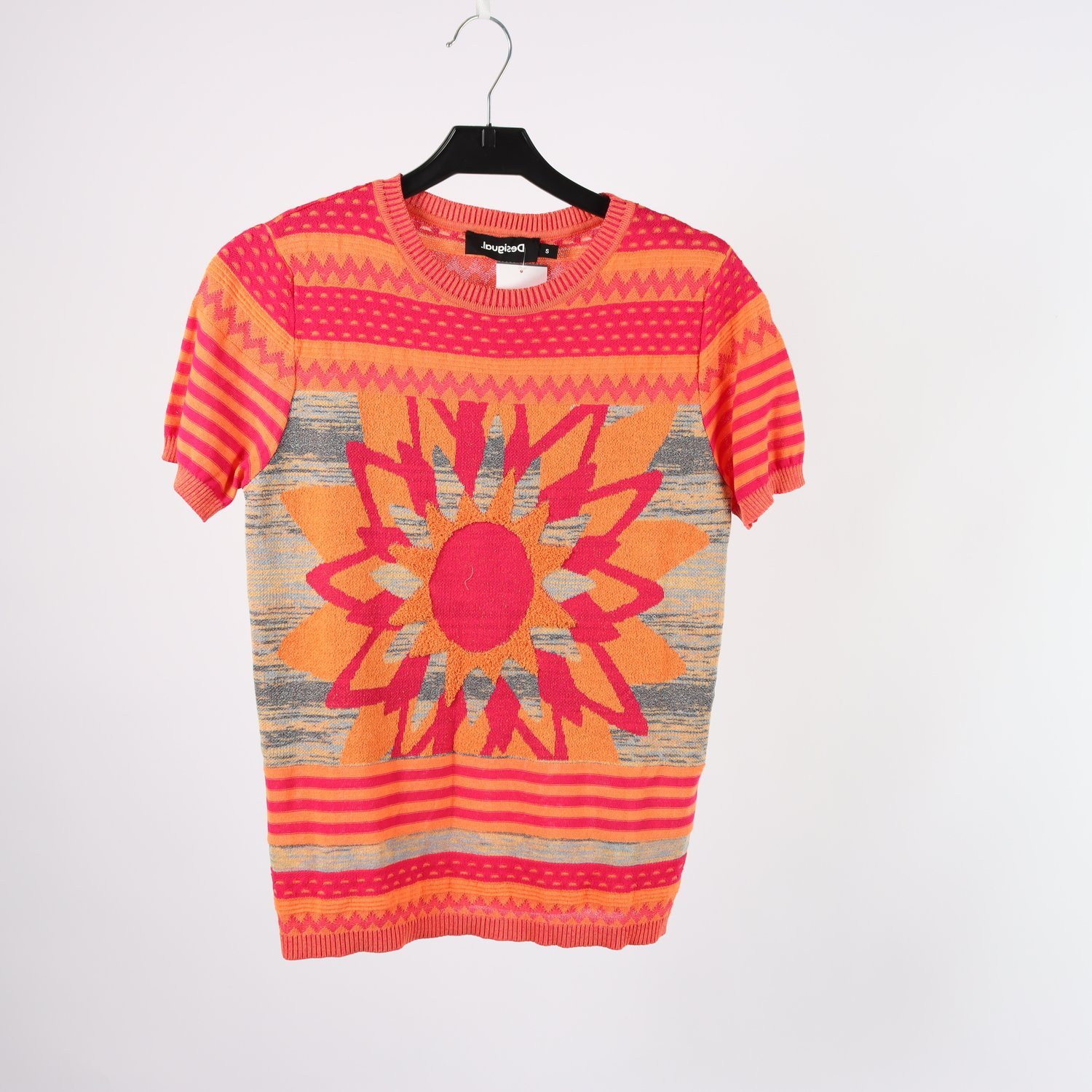 Tröja, Desigual, rosa, orange, stl. S