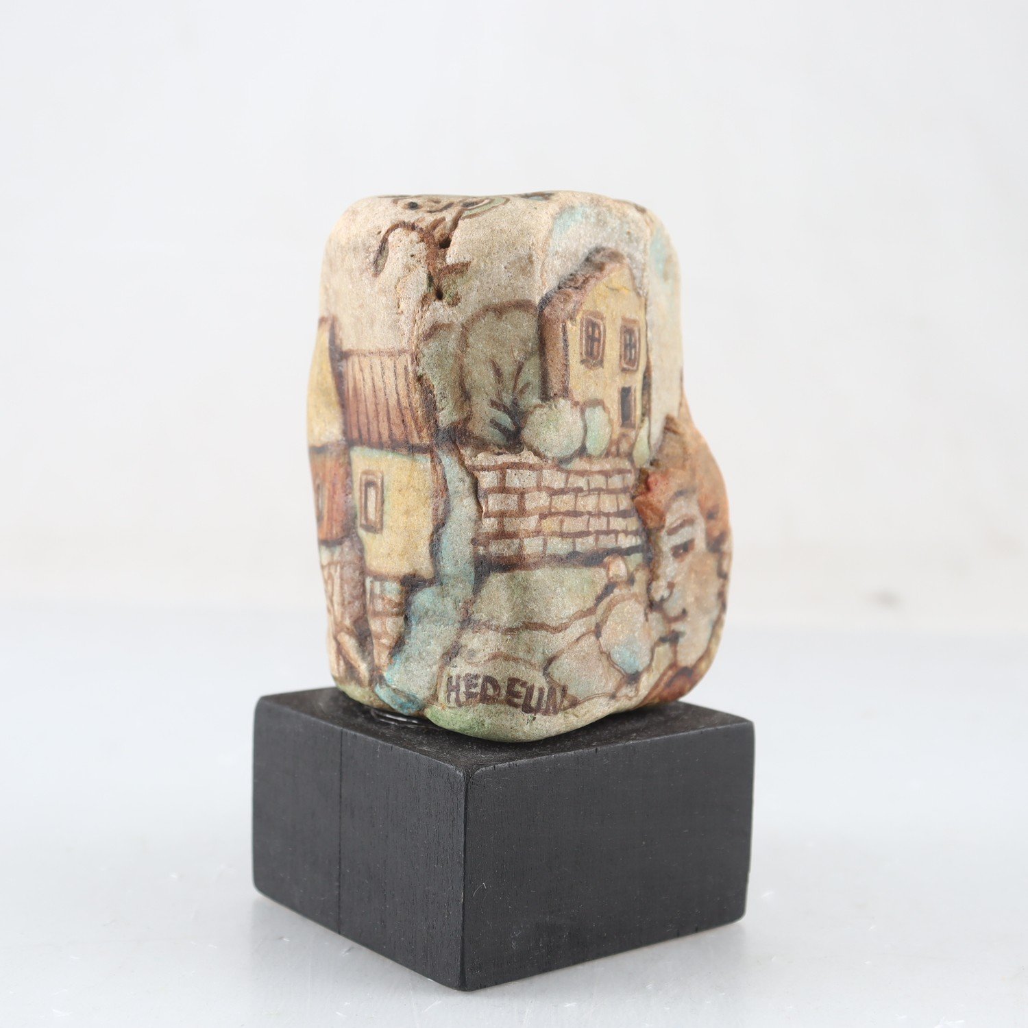 Skulptur, sten, Rita Lillemor Hedelin, signerad