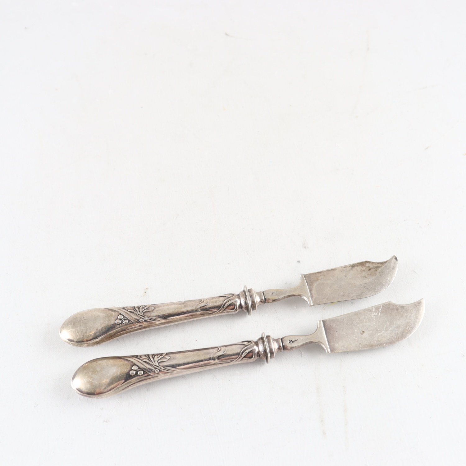 Ostknivar, silver, 800, Jugend, 1890-1920, 2 st.