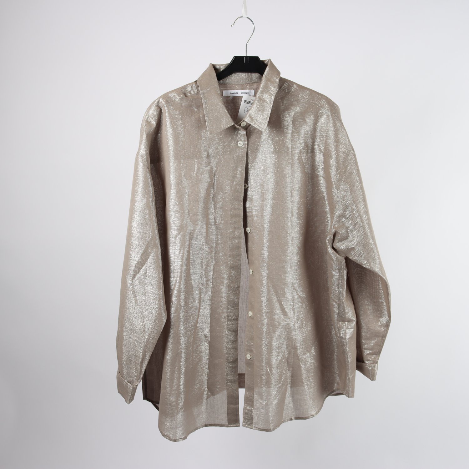 Blus, Samsoe Samsoe, silver, glittrad, stl. L