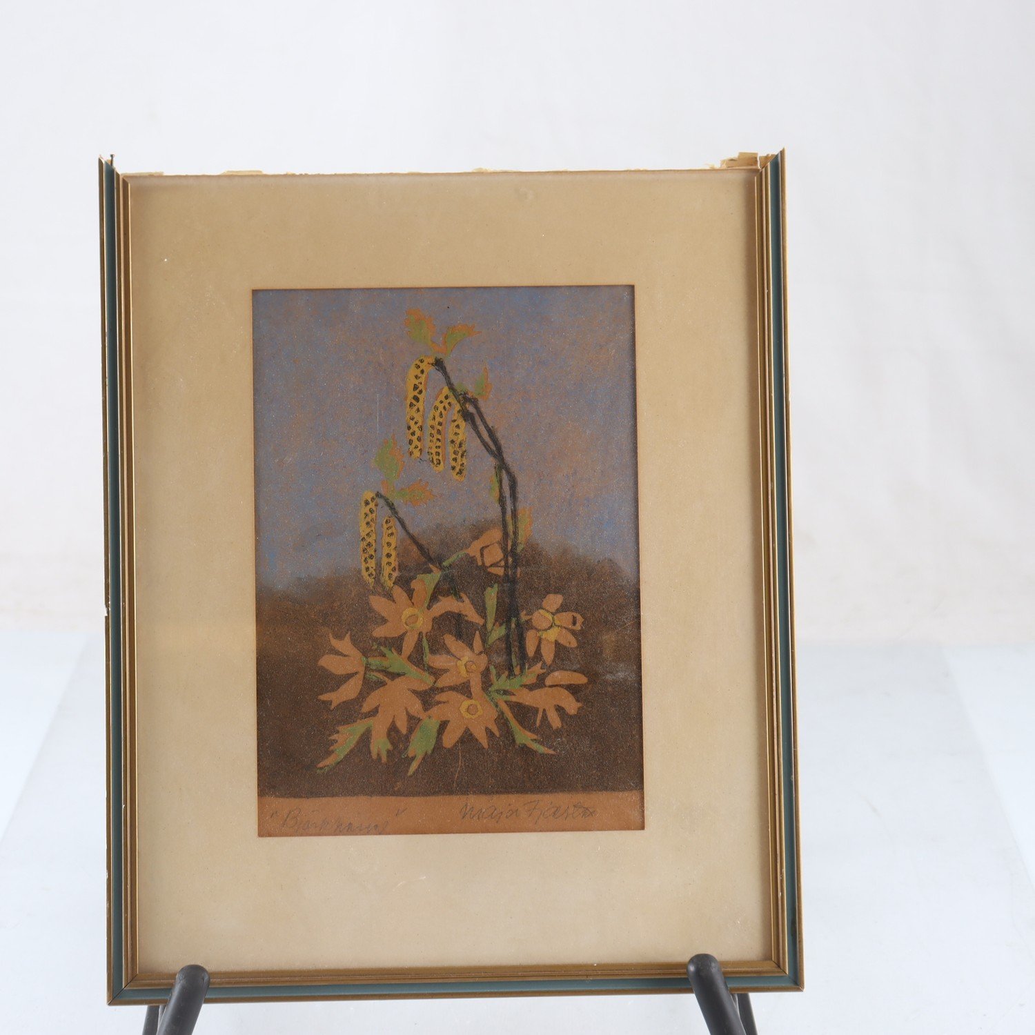 Blandteknik, Maja Fjaestad, (1873-1961), signerad. Samfraktas ej.
