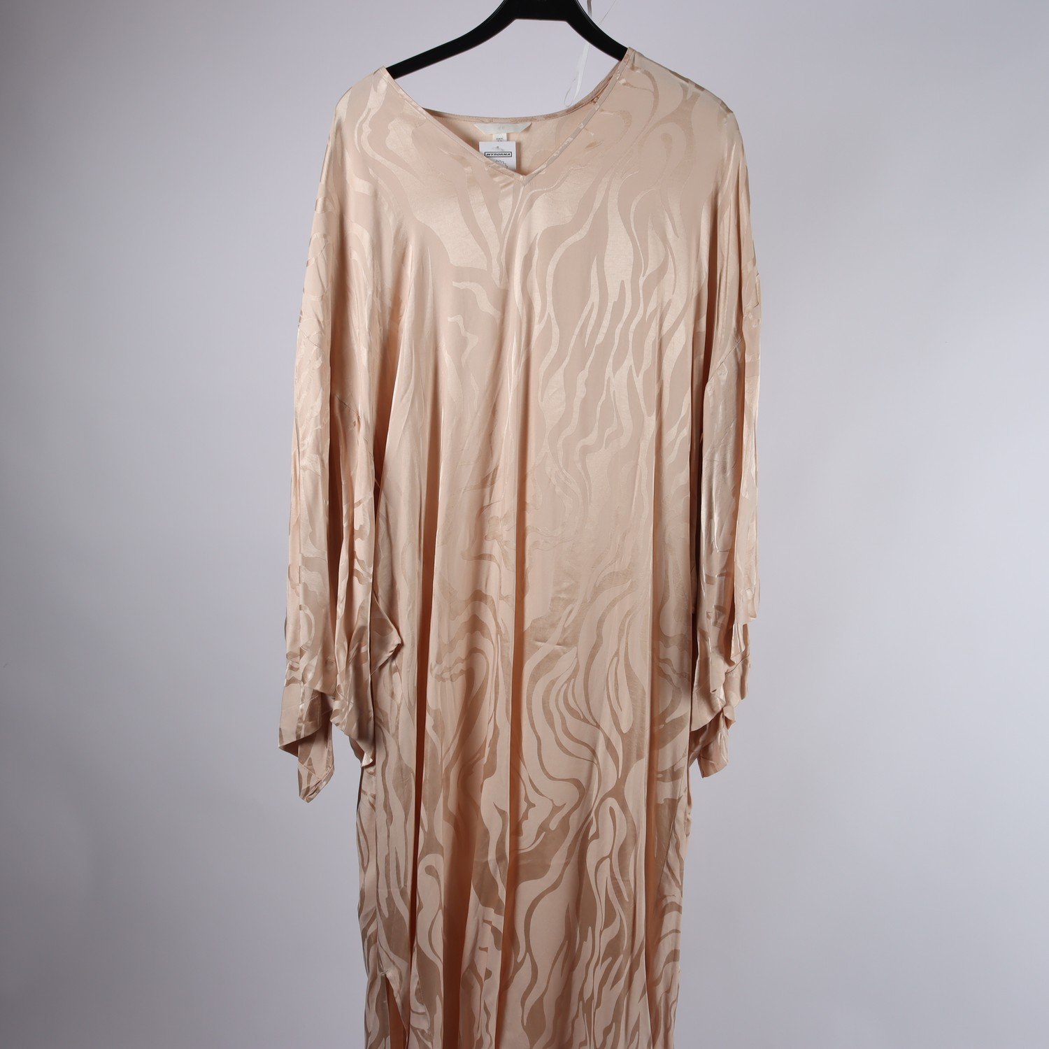 Klänning, H&M, beige, guld, stl. XL
