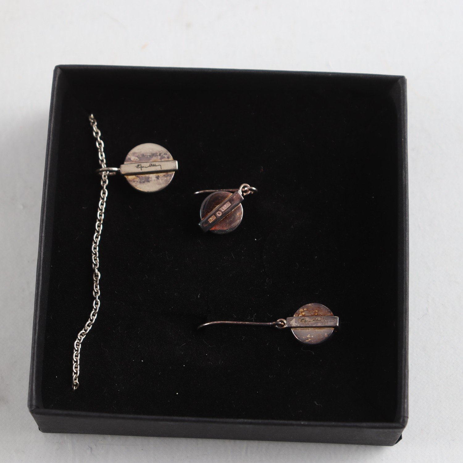 Set, halsband, örhängen, silver 925, Efva Attling, vikt: 12,8 g