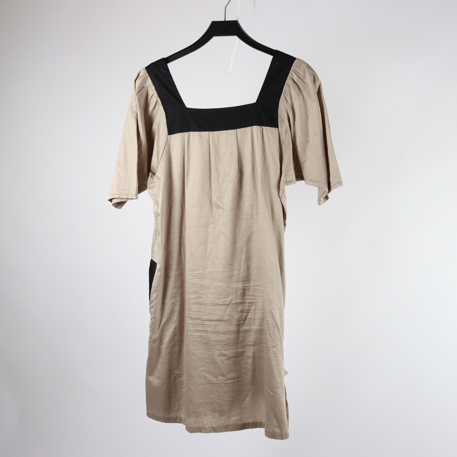 Klänning, Rodebjer, beige, svart, stl. L