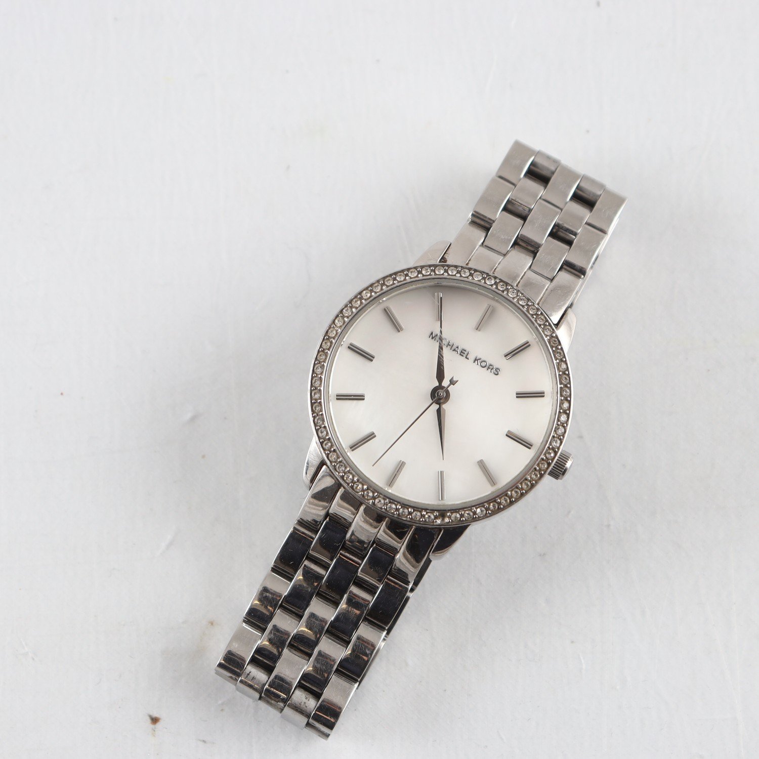 Armbandsur, stål, stenar, Michael Kors, quartz