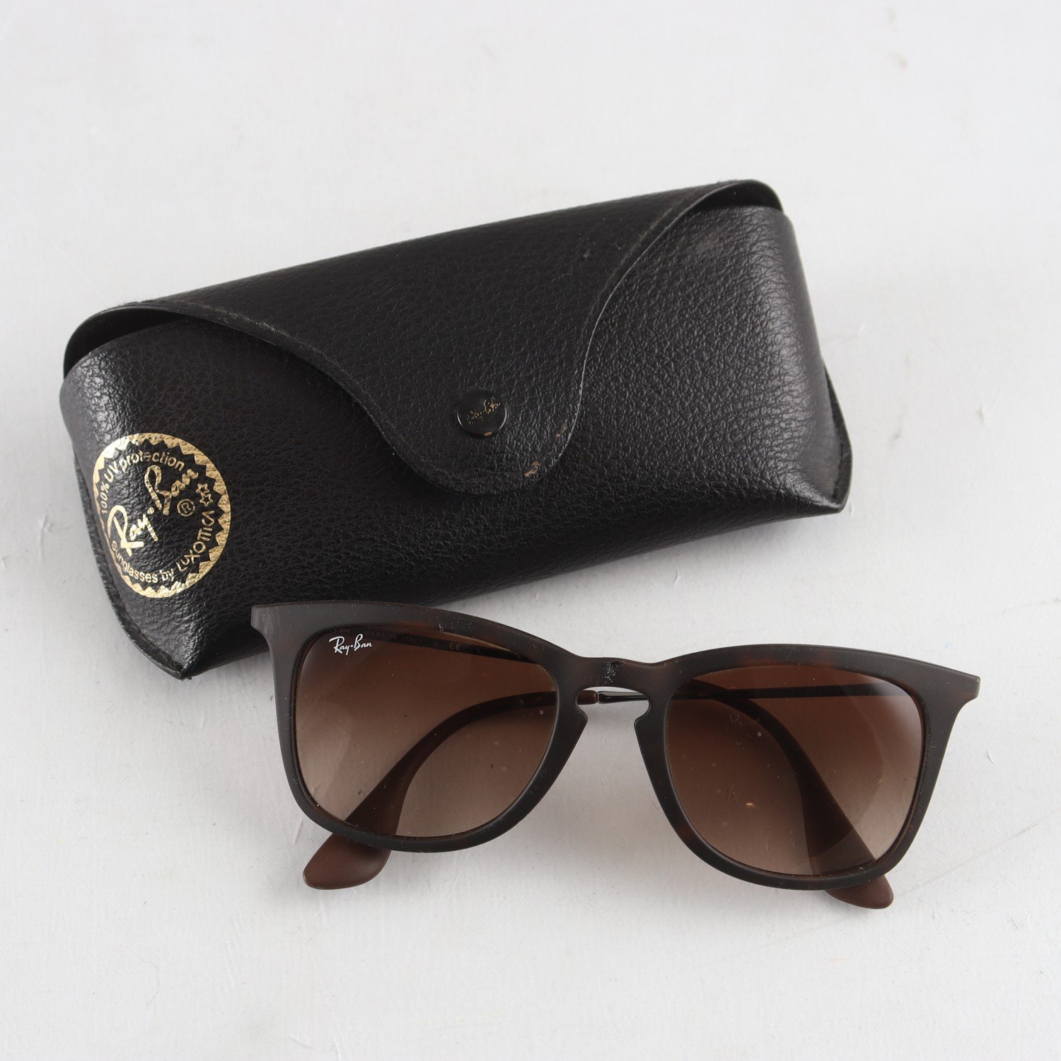 Solglasögon, metall, gummi, Ray Ban Chris, bruna