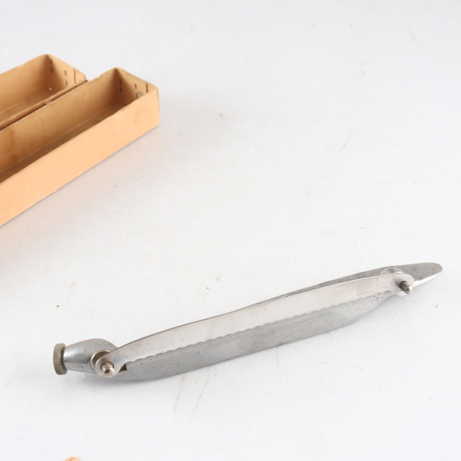 Sagoskäraren, aluminium, blad i rostfritt stål,1950-tal