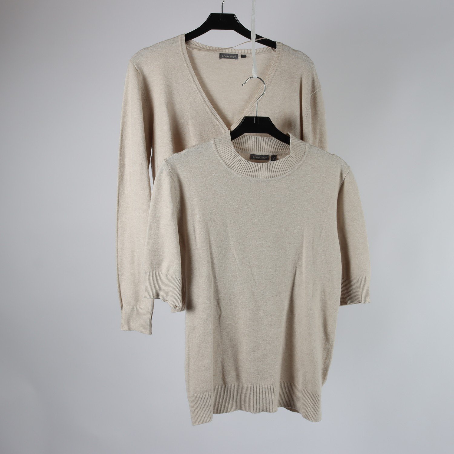 2- delat set, kofta/tröja, Marinello. beige, stl. S