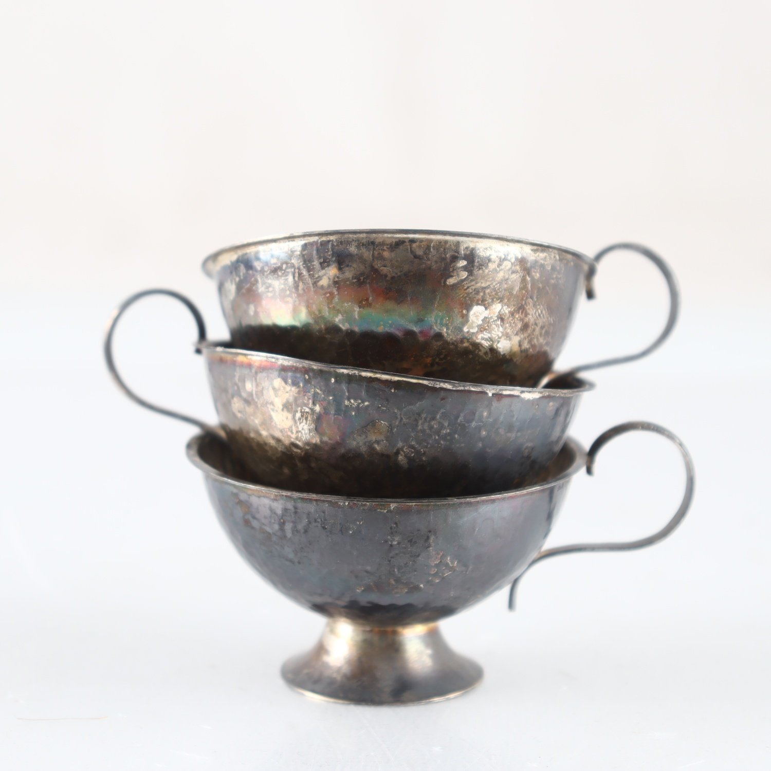 Punschkoppar, silver, ABG, Stockholm, 3 st