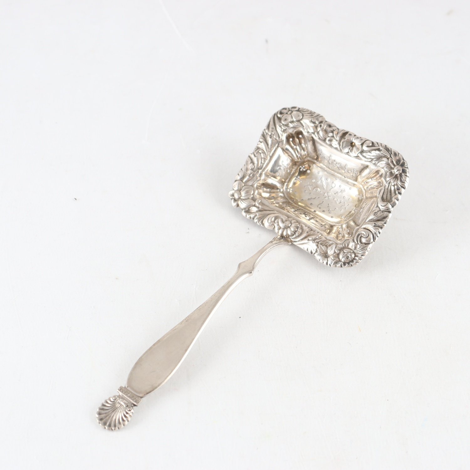 Sockerströare, nysilver, tillverkare Janssen, 18/1900-tal