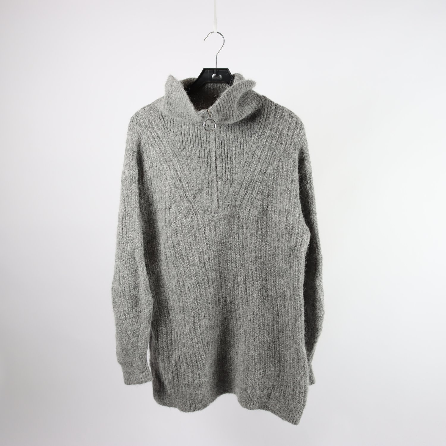 Tröja, H&M, grå, alpaca, stl. M