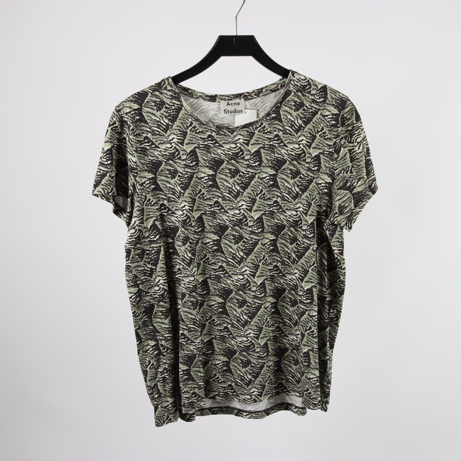 Tröja, Acne Studios, grön, svart, mönstrad, stl. M