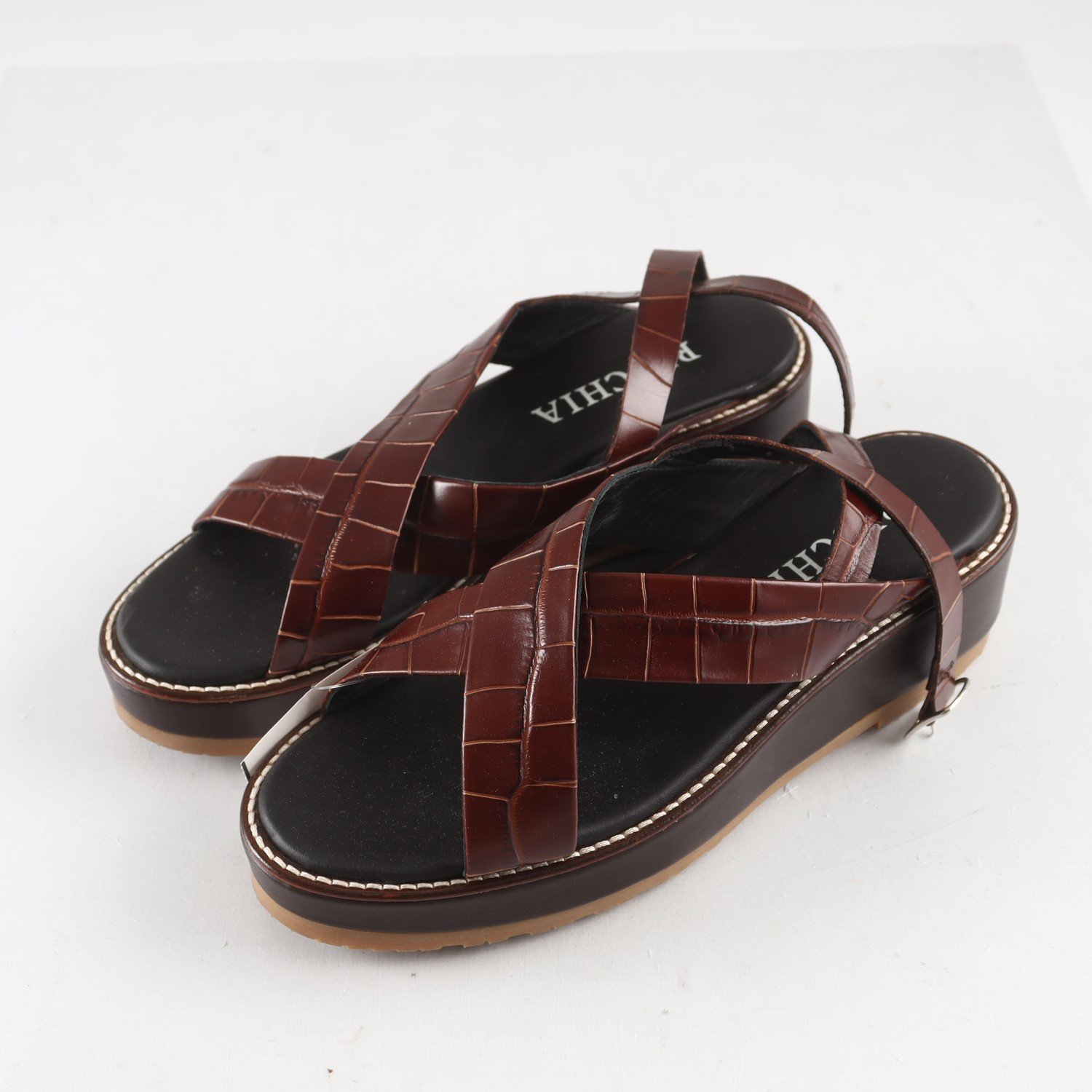 Sandaler, Reschia, brun, stl. 38