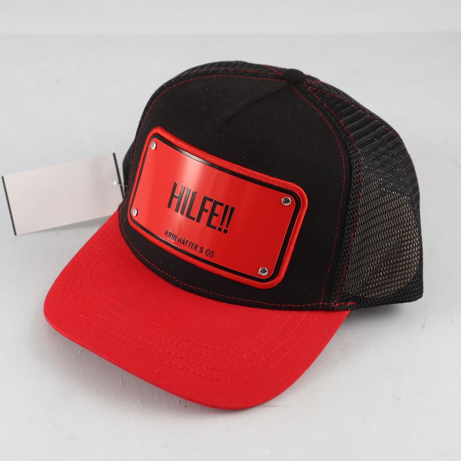 Keps, Johan Hatter, svart, röd,