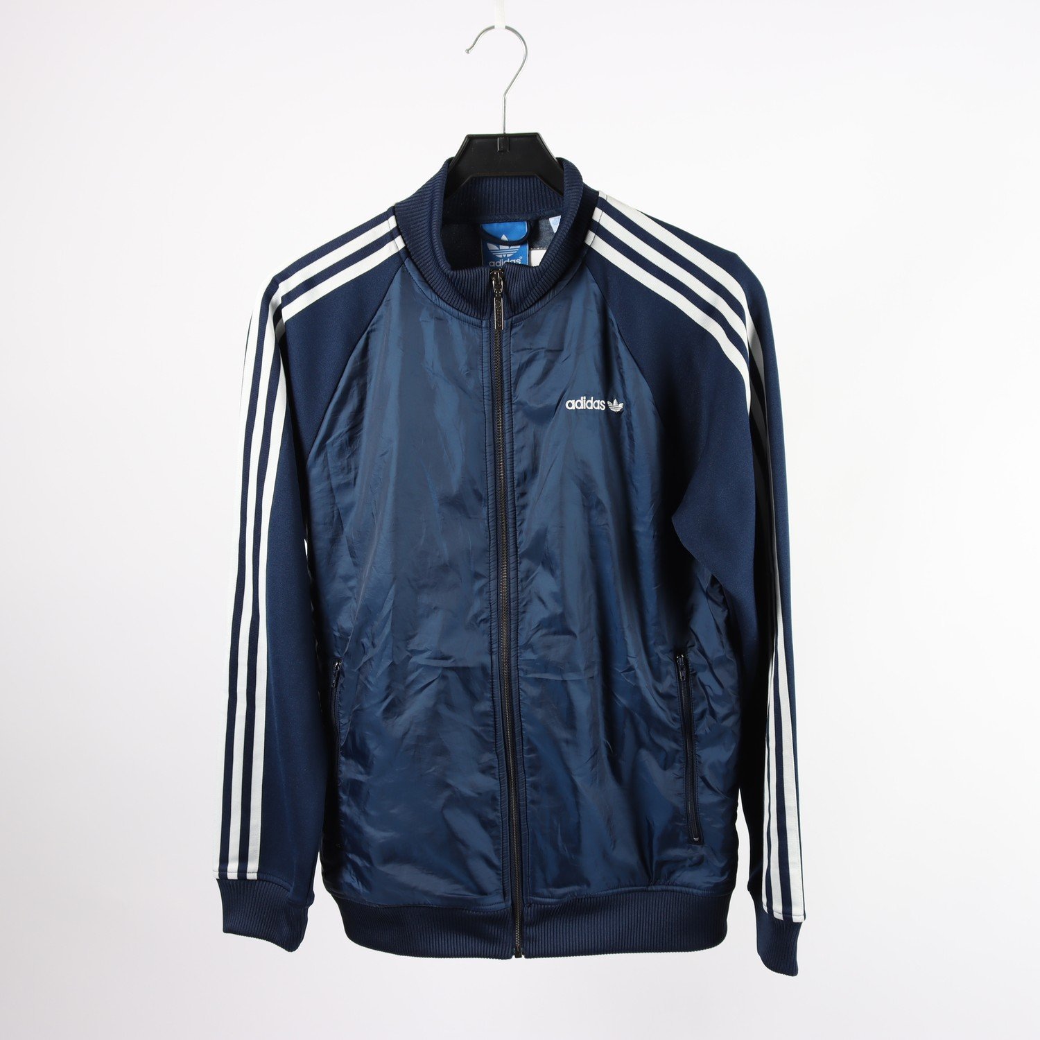 Träningsjacka, Adidas, blå, stl. S